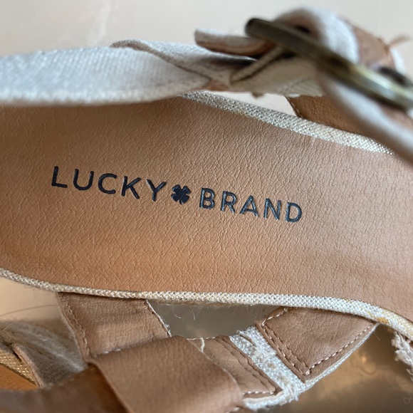 Lucky brand wedge sandals size 10 - Picture 2 of 6